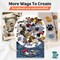 Pet-Themed Decorative Buttons and Embellishments for Sewing & Crafts, Mixed Designs with Dogs. Paw Prints, Dog Bones, Fish, and Cat Motifs, 100+ Pieces